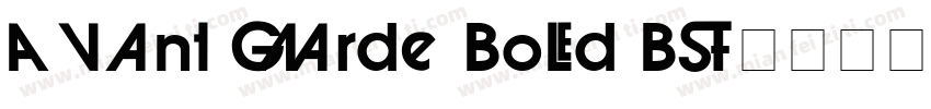 Avant Garde Bold BT字体转换
